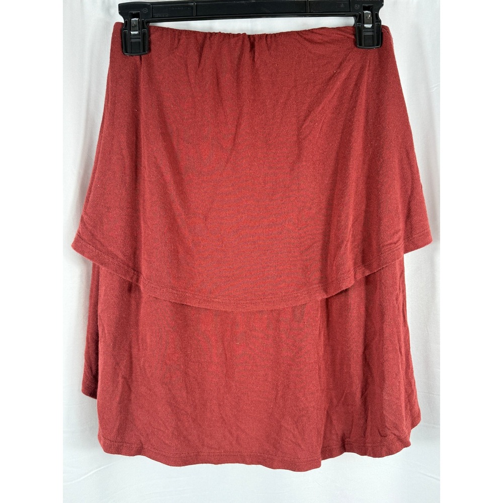FP Beach Free People Layered Tube Top XS Extra‎ Small Rust Red Elastic Top